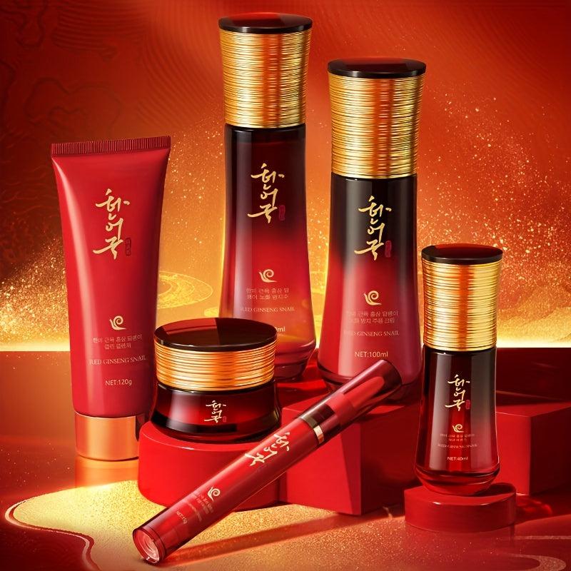 Red Ginseng Snail Aging Resisting Wrinkle Diminishing Gift Set