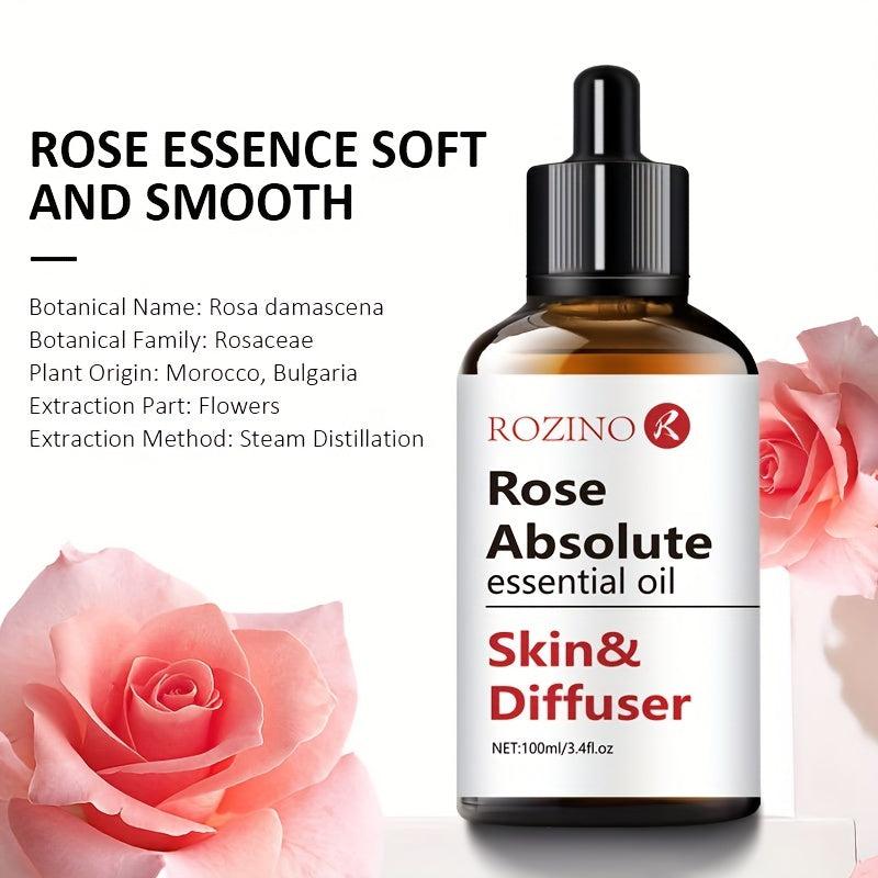100ml Organic Rose Essential Oil for Skin Care Aromatherapy