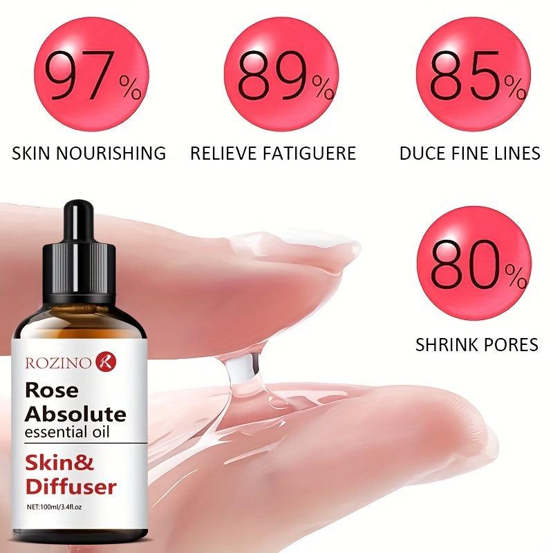 100ml Organic Rose Essential Oil for Skin Care Aromatherapy