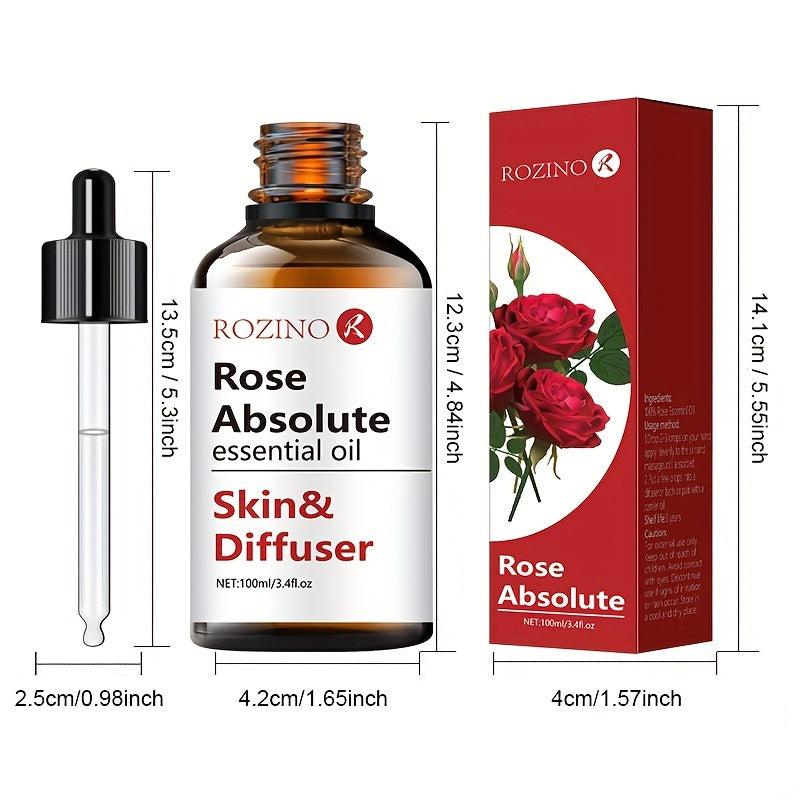 100ml Organic Rose Essential Oil for Skin Care Aromatherapy