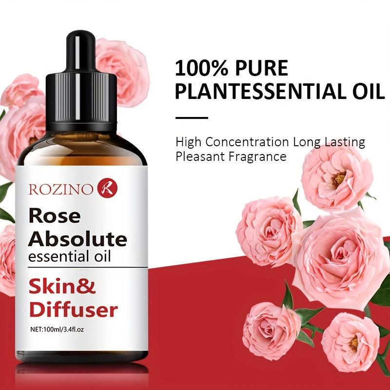 100ml Organic Rose Essential Oil for Skin Care Aromatherapy