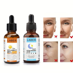 2pcs Vitamin C & Hyaluronic Acid Serum Set