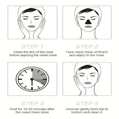 60PCS Bamboo Charcoal Blackhead Absorbing Mask