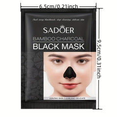60PCS Bamboo Charcoal Blackhead Absorbing Mask
