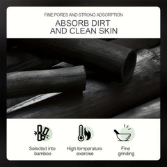 60PCS Bamboo Charcoal Blackhead Absorbing Mask