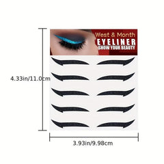 10PCS Eyeshadow Sticker Self adhesive Glitter Cat's Eye Makeup Sticker