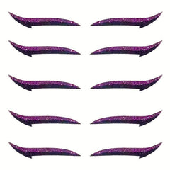 10PCS Eyeshadow Sticker Self adhesive Glitter Cat's Eye Makeup Sticker