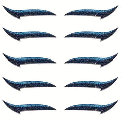 10PCS Eyeshadow Sticker Self adhesive Glitter Cat's Eye Makeup Sticker