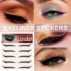 10PCS Eyeshadow Sticker Self adhesive Glitter Cat's Eye Makeup Sticker