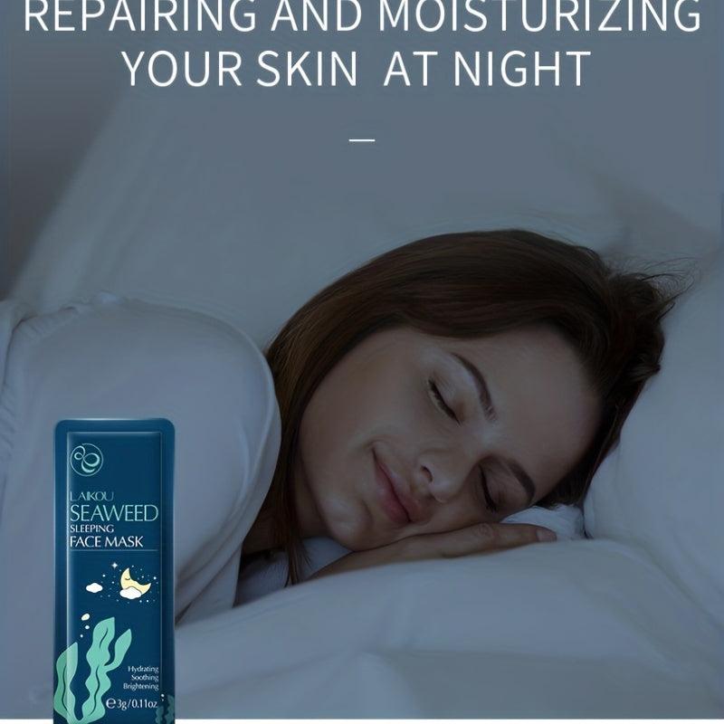 Seaweed Sleeping Mask Pack 3g Single Sheet Hydrating Moisturizing