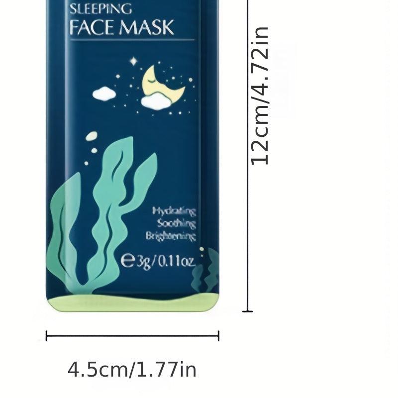 Seaweed Sleeping Mask Pack 3g Single Sheet Hydrating Moisturizing
