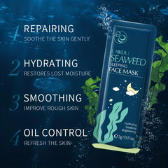 Seaweed Sleeping Mask Pack 3g Single Sheet Hydrating Moisturizing