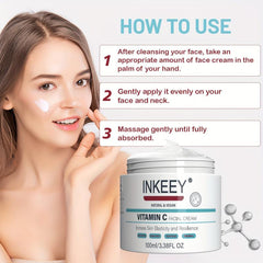 Vitamin C Face Moisturizing Cream for Face & Body Firming Smoothes Soften Skin