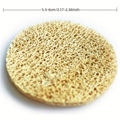 Natural Exfoliating Face Pad Loofah Sponge Facial Brush Makeup Remover Scrubber