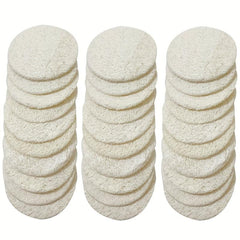 30 Pack Natural Loofah Sponge Exfoliating Face Pads Scrubbers Pad
