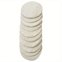 30 Pack Natural Loofah Sponge Exfoliating Face Pads Scrubbers Pad