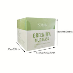 Green Tea Facial Mud Mask Gentle Exfoliating Moisturizing Nourishing Skin