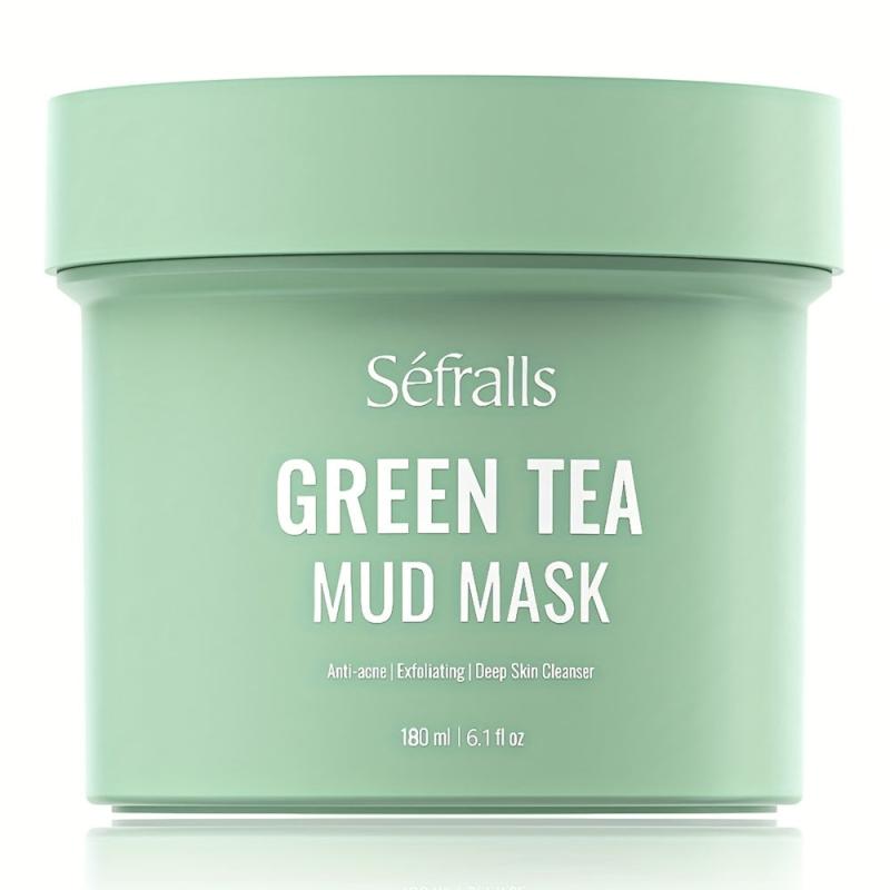 Green Tea Facial Mud Mask Gentle Exfoliating Moisturizing Nourishing Skin