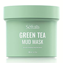 Green Tea Facial Mud Mask Gentle Exfoliating Moisturizing Nourishing Skin