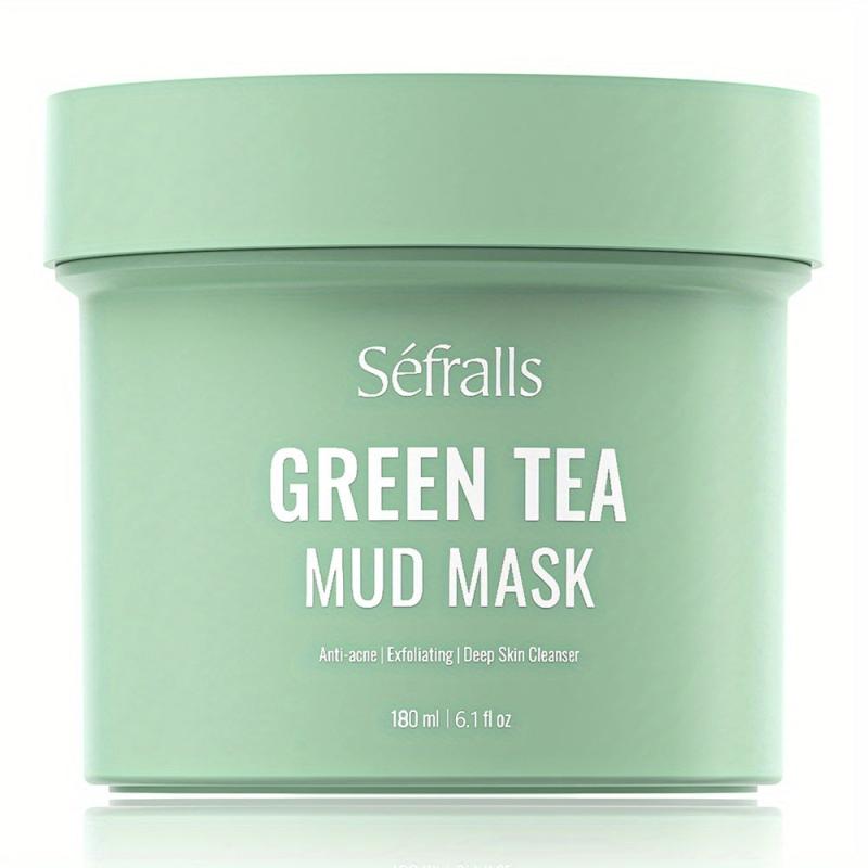 Green Tea Facial Mud Mask Gentle Exfoliating Moisturizing Nourishing Skin