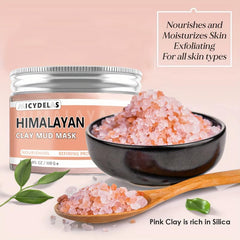 Himalayan Clay Mud Mask Exfoliating & Acne Fighting Mask