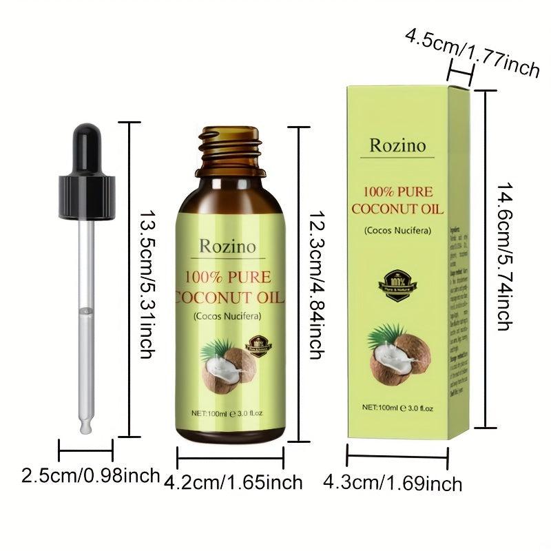 100ml Organic Coconut Oil for Face Body Hair