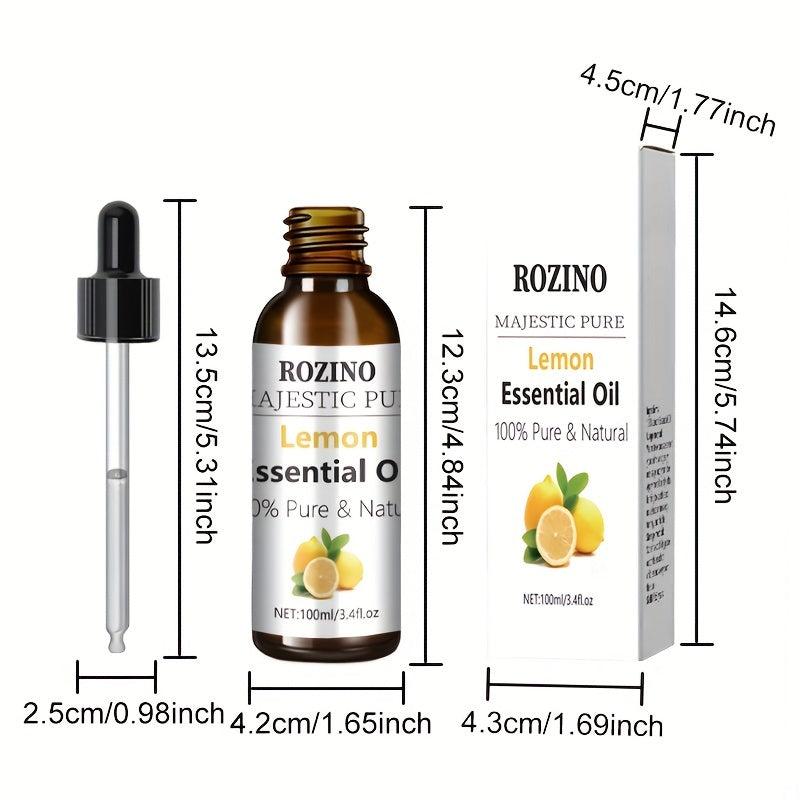 Organic Lemon Essential Oil for Skin Care and Aromatherapy