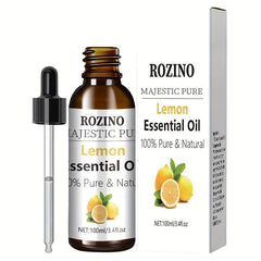 Organic Lemon Essential Oil for Skin Care and Aromatherapy