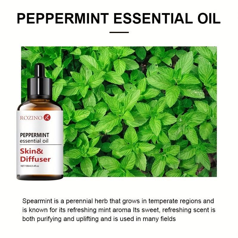100ml Organic Peppermint Essential Oil for Skin Care Massage Aromatherapy