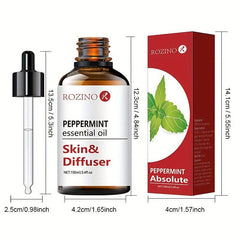 100ml Organic Peppermint Essential Oil for Skin Care Massage Aromatherapy