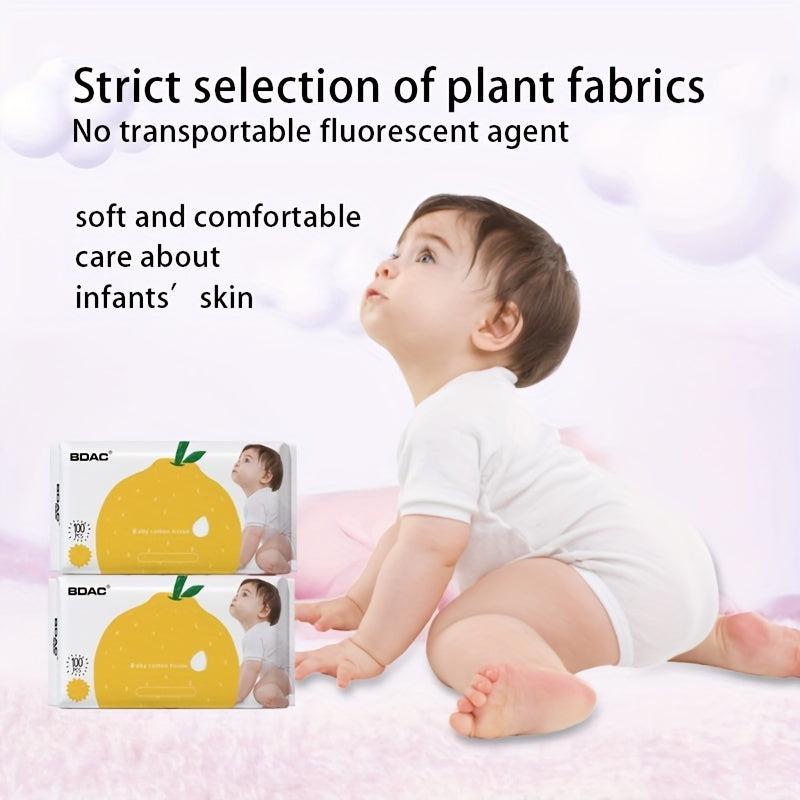 100 Pcs Baby Sponge Soft Towel Wet And Dry Use