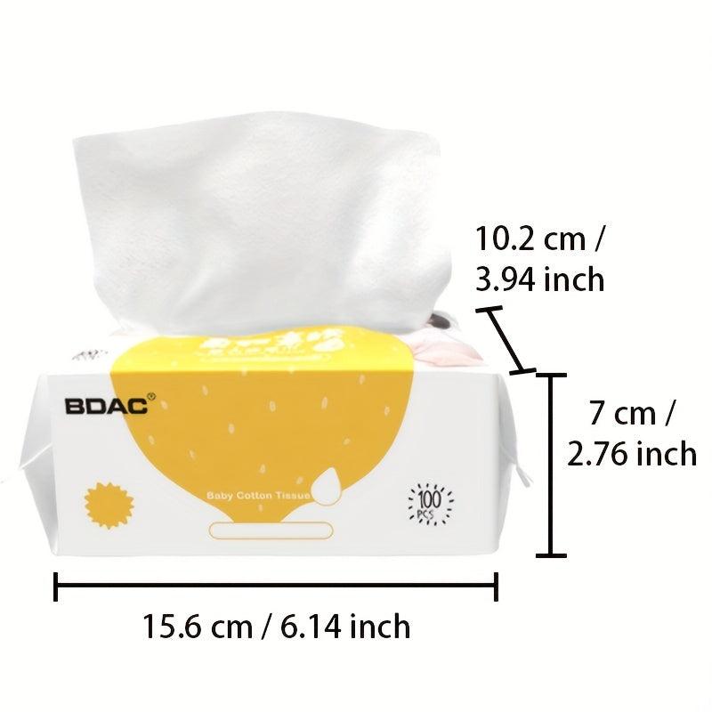 100 Pcs Baby Sponge Soft Towel Wet And Dry Use