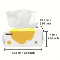 100 Pcs Baby Sponge Soft Towel Wet And Dry Use