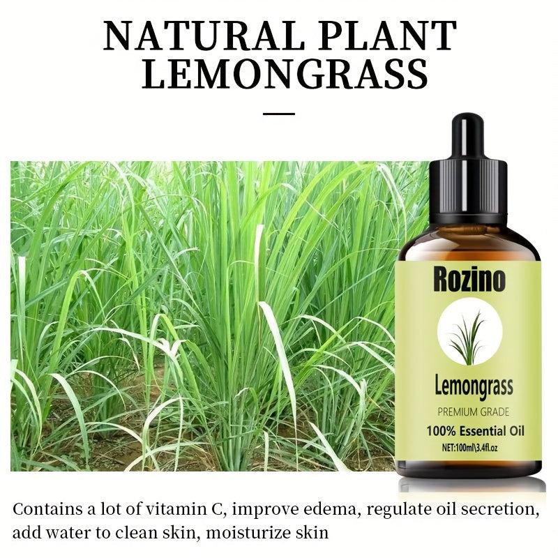 100ml Natural Lemon Grass Essential Oil for Aromatherapy Massage Skin Care