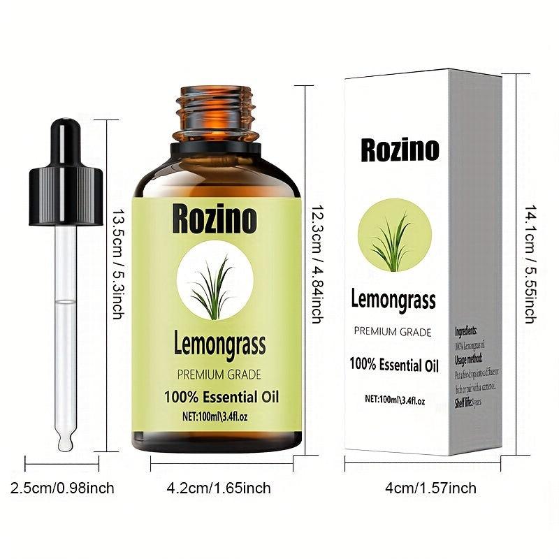 100ml Natural Lemon Grass Essential Oil for Aromatherapy Massage Skin Care