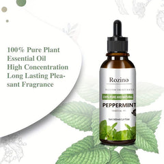 100ml Peppermint Essential 100% Pure Natural For Face Body Nails Hair