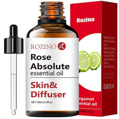 100ml Bergamot Essential Oil with Glass Dropper for Aromatherapy