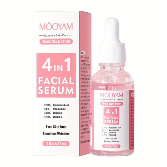 10% Hyaluronic Acid Serum with Niacinamide, Vitamin C & E - 30ml