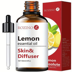 100ml Organic Lemon Essential Oil for Skin Care Massage Aromatherapy