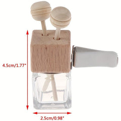 Clear Glass Car Air Freshener with Essential Diffuser