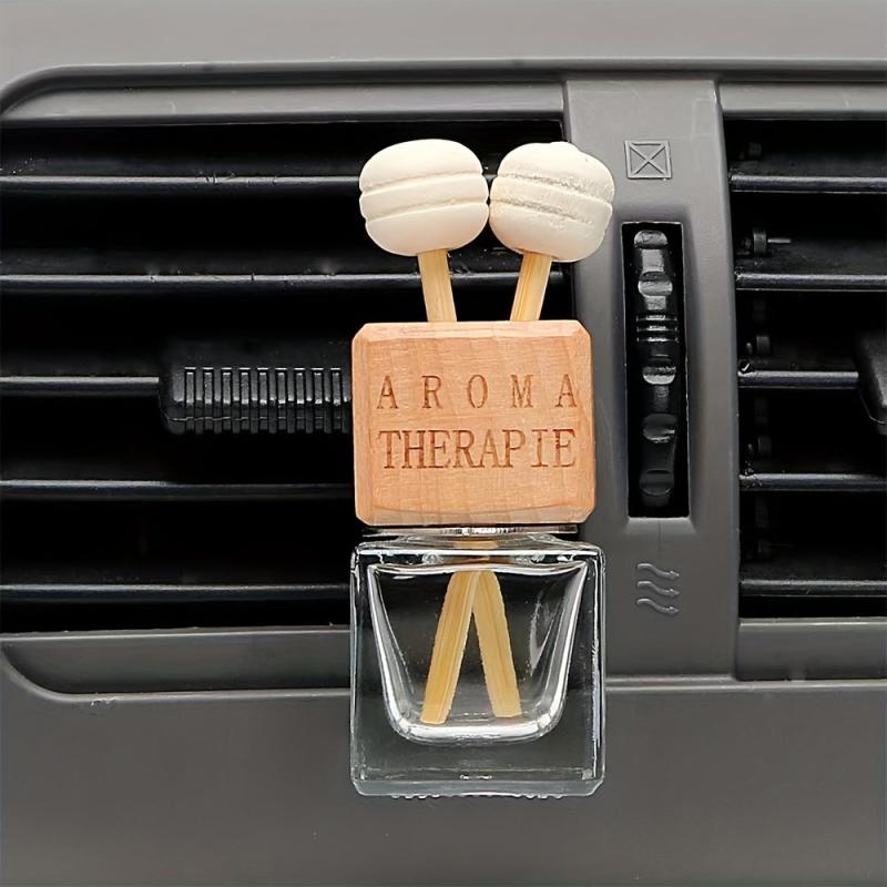 Clear Glass Car Air Freshener with Essential Diffuser