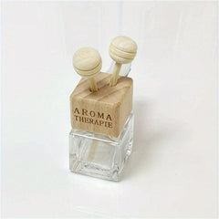 Clear Glass Car Air Freshener with Essential Diffuser