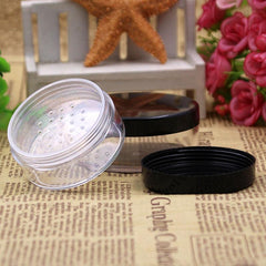 30g 50g Plastic Loose Powder Jar With Sifter Matte Cap Makeup Compact