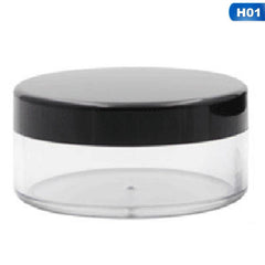 30g 50g Plastic Loose Powder Jar With Sifter Matte Cap Makeup Compact