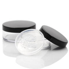 30g 50g Plastic Loose Powder Jar With Sifter Matte Cap Makeup Compact
