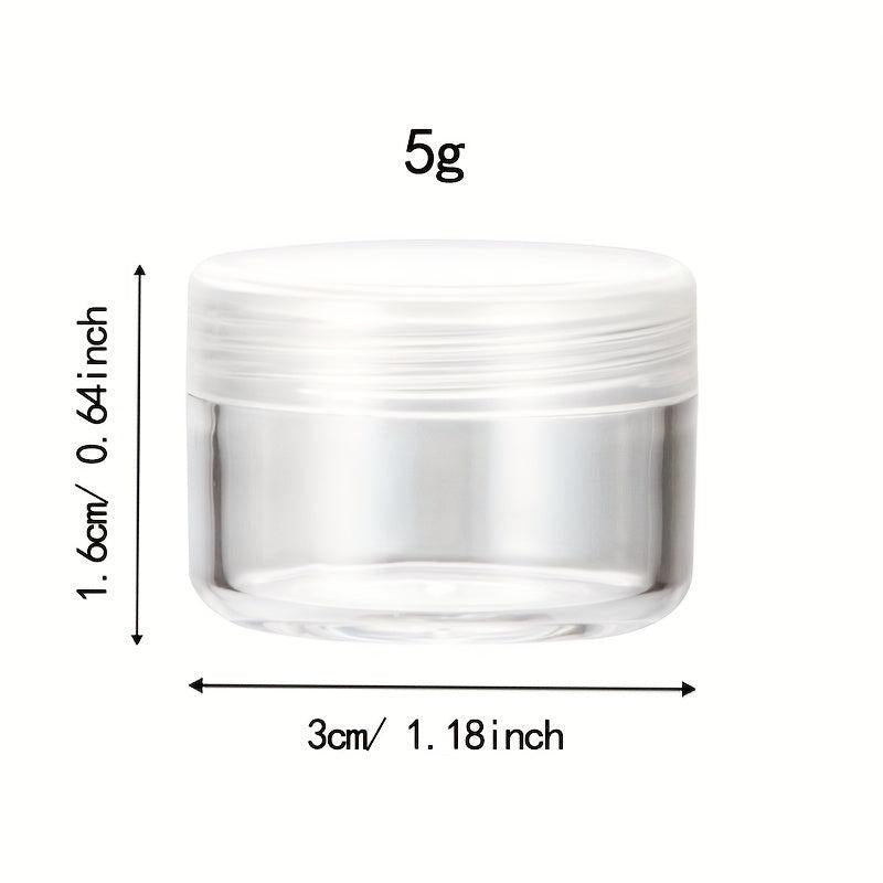 10pcs Small Round Sample Containers With Lids - Cosmetic Jars