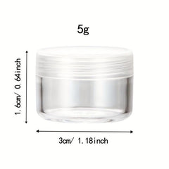 10pcs Small Round Sample Containers With Lids - Cosmetic Jars