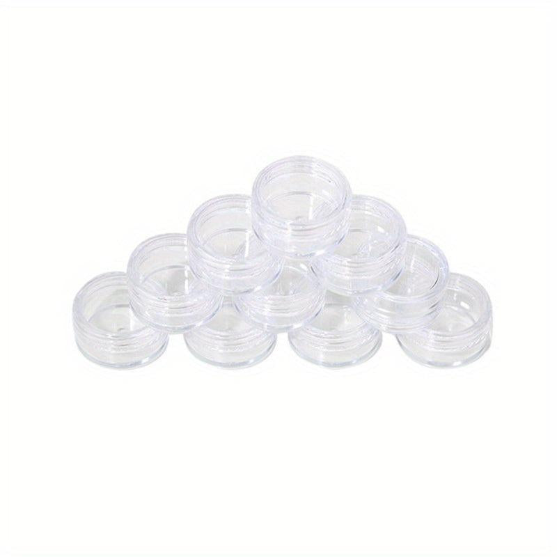 10pcs Small Round Sample Containers With Lids - Cosmetic Jars