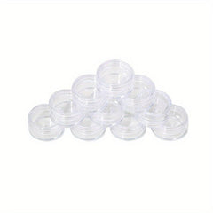 10pcs Small Round Sample Containers With Lids - Cosmetic Jars