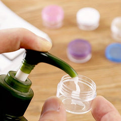 10pcs Small Round Sample Containers With Lids - Cosmetic Jars